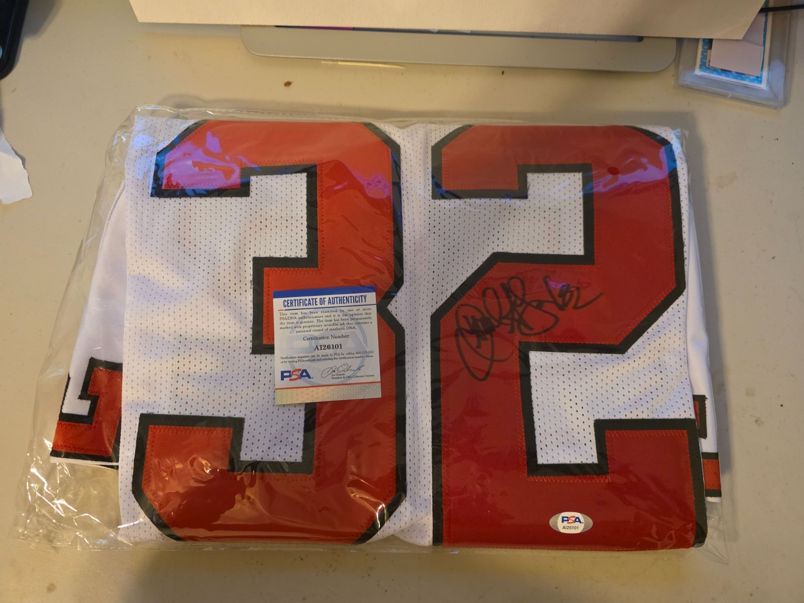 FOOTBALL SIGNED JERSEYS WHOLESALE LOT (20) COA'S FROM JSA, PSA OR BECKETT, DEION