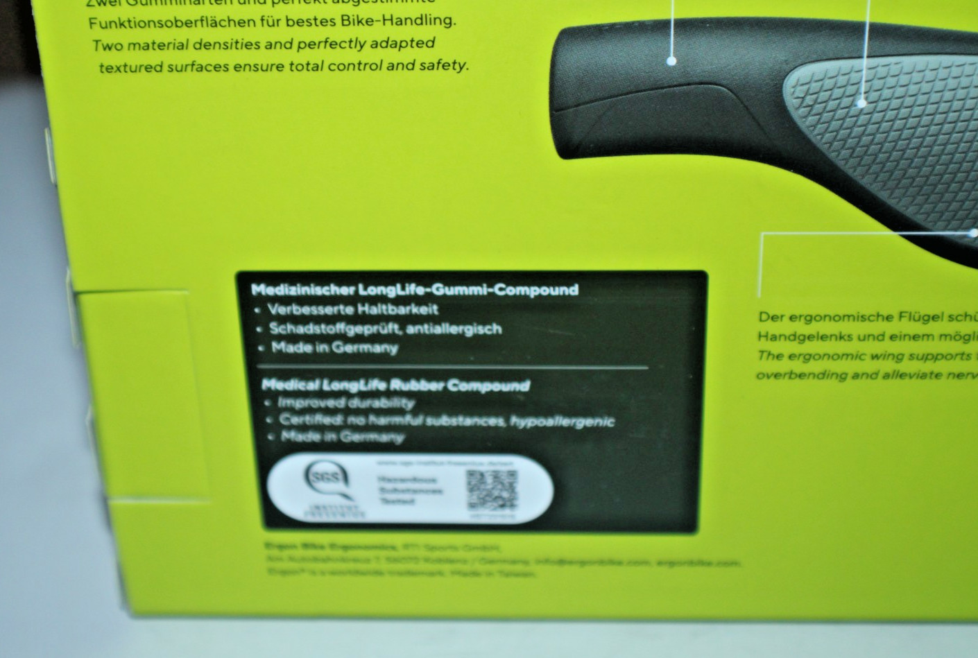 Ergon GP1-L Neo Bike Handlebar Grips Ergonomic Large Commuter Free USA Shipping!