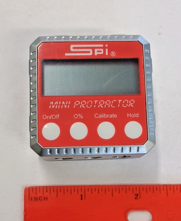 SPI Mini Digital Protractor With Magnet Base 13-771-1 4 x 90 Deg