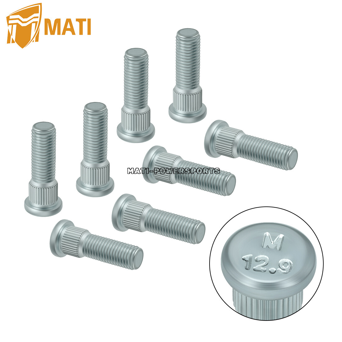 2 X Front or Rear Wheel Hubs & Bearing Studs kits for Polaris RZR 900 2015-2020