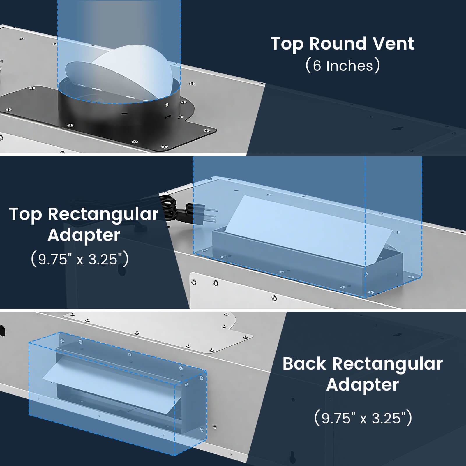 30 Inch 900 CFM Under Cabinet Range Hood w/Oil Collector, 4 Fan Speeds,Timer