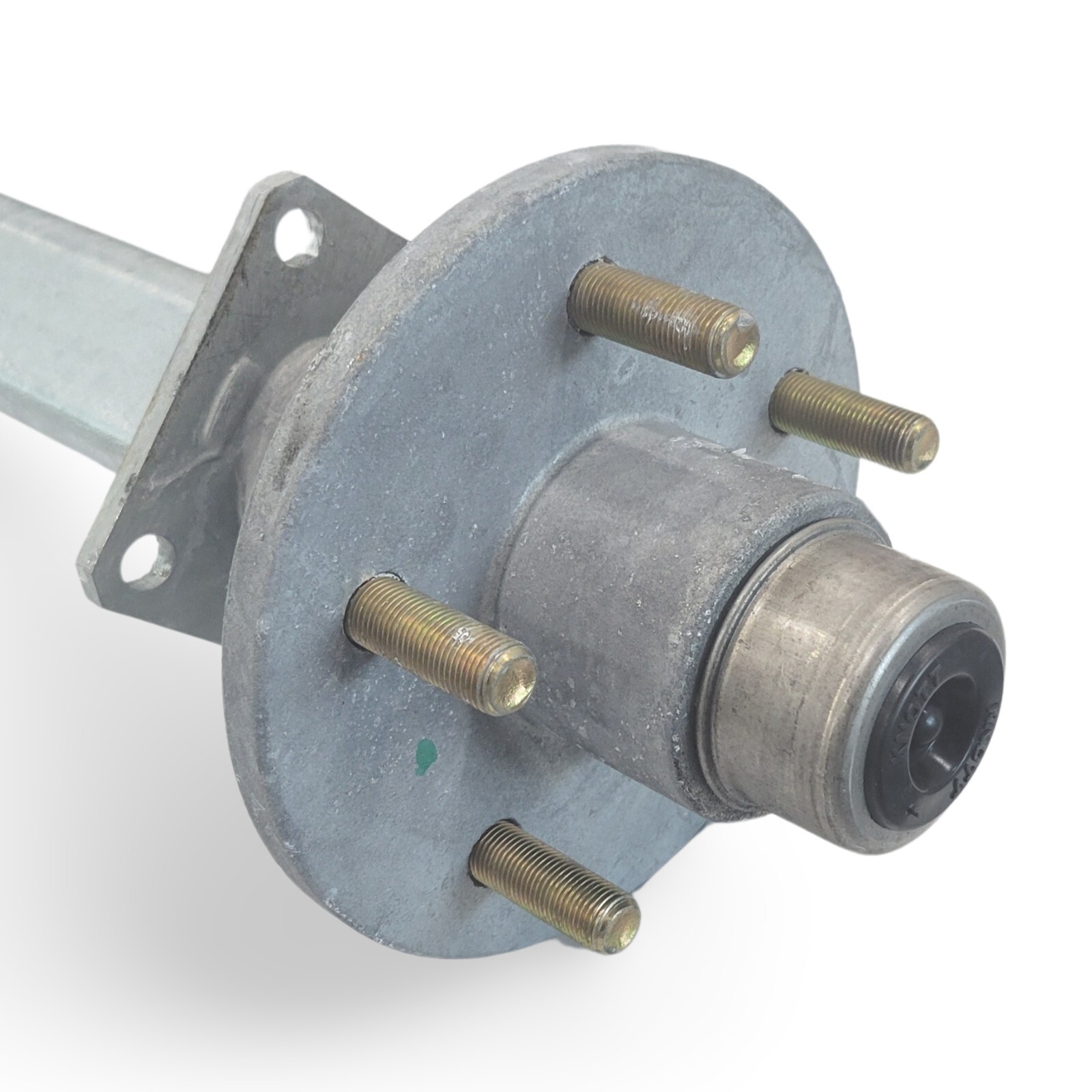 Knott 3500lb 83.5 inch Hub Face Galvanized Trailer Axle with 5 Bolt Idler Hubs