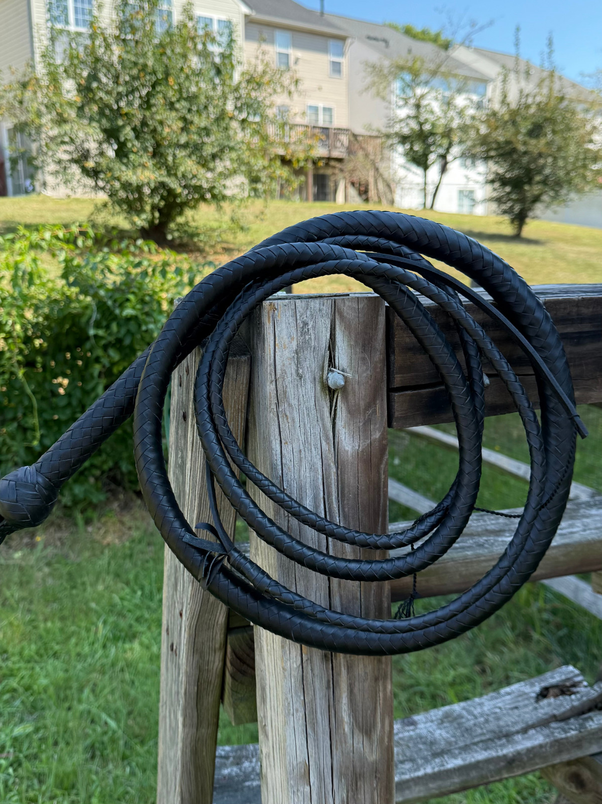 Kangaroo Hide Leather Bullwhip Braided Design Indiana Jones Style Whip 6 to 14ft