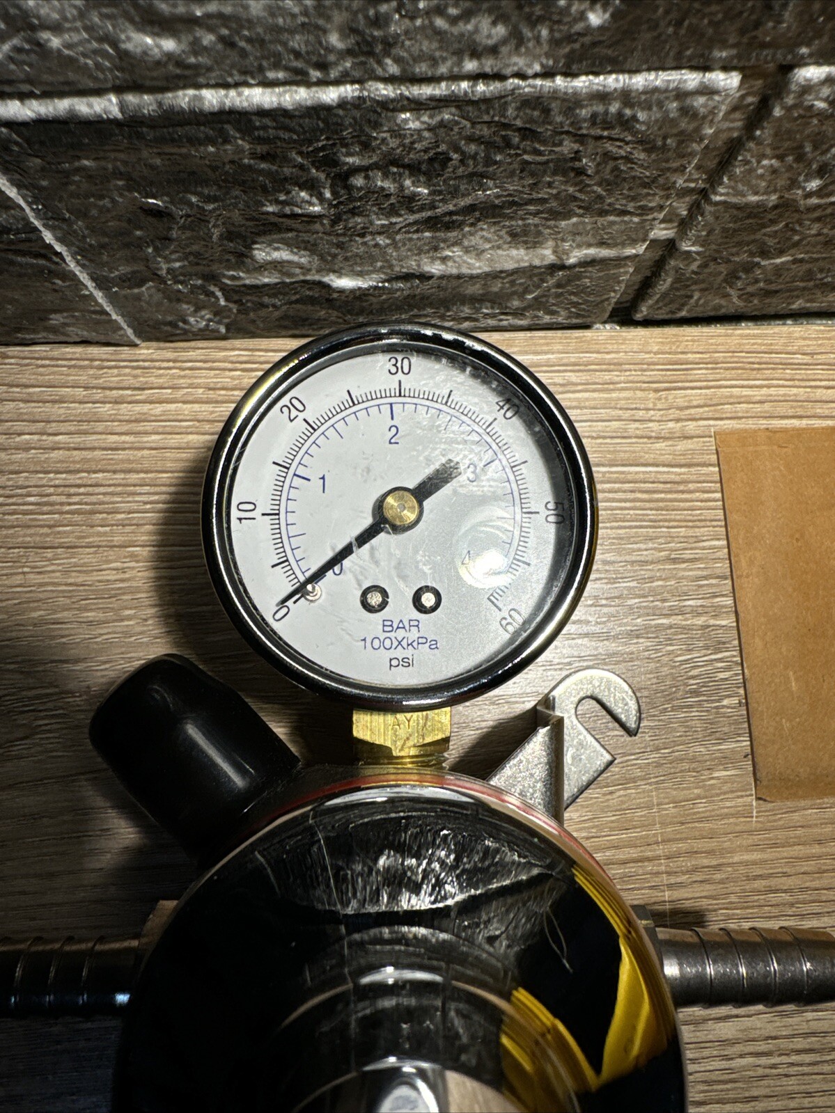 Compressed Gas Regulator 03224 8011X-PP Pressure 0-60 PSI 1 Gauge 8011X-PP