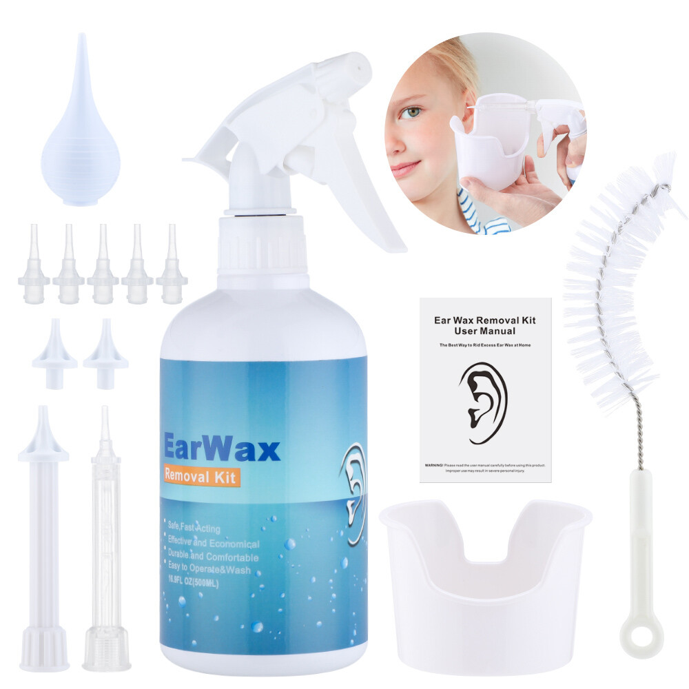 500 Ml Ear Wash Earwax Removal Tool Kit Ear Irrigation Washer Bottle System USA