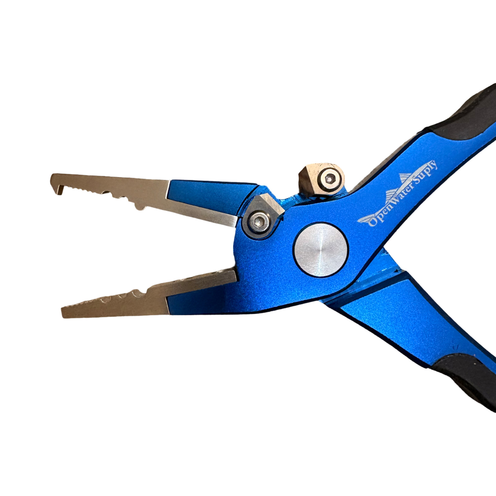 7" Aluminum Fishing Pliers w/ Tungsten Carbide Cutters Sheath Lanyard