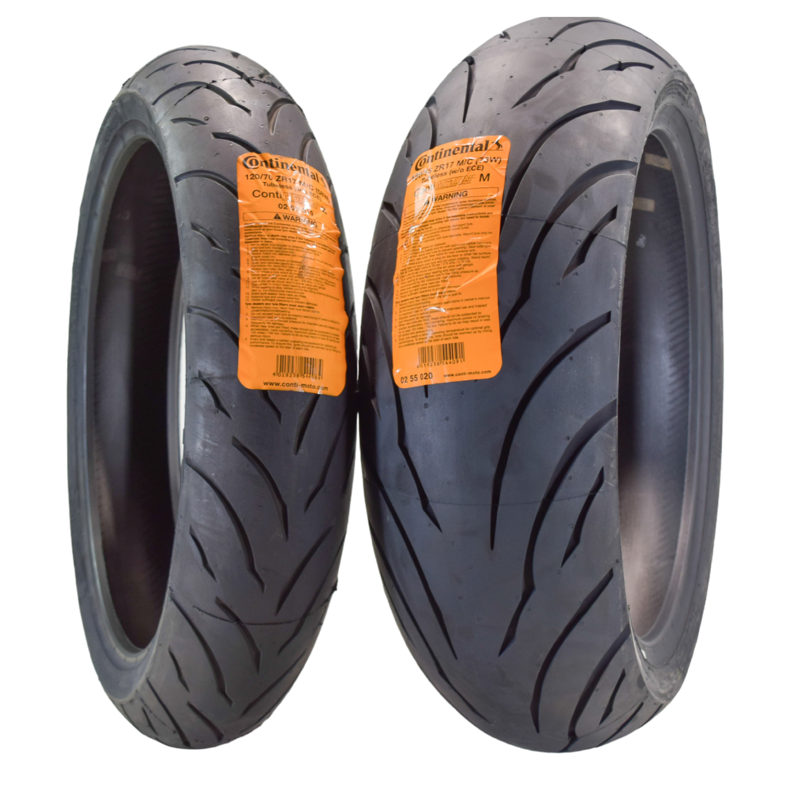 Continental ContiMotion 120/70ZR-17 Front 180/55ZR-17 Motorcycle Tires (2 Pack)