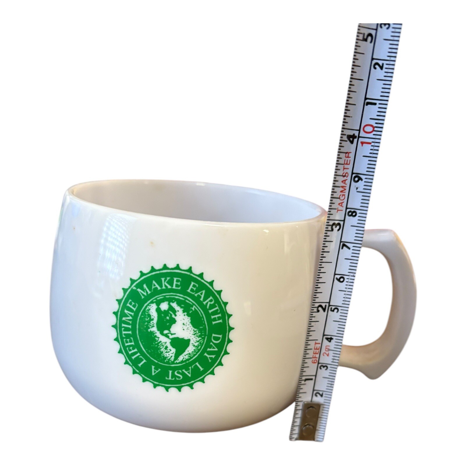 Conoco Earth Day Mug, Vintage/Super Rare, 2.75” Tall, Hard Molded Plastic