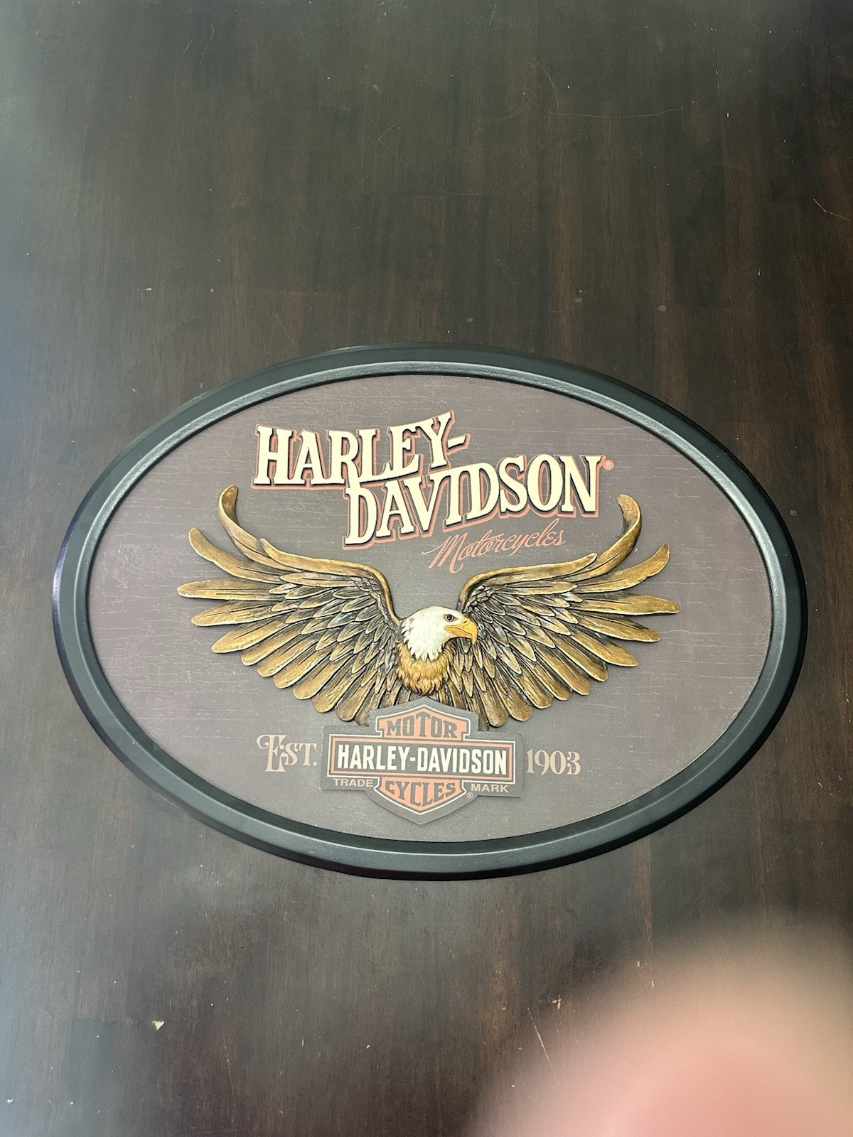 harley davidson 3d wall plaque