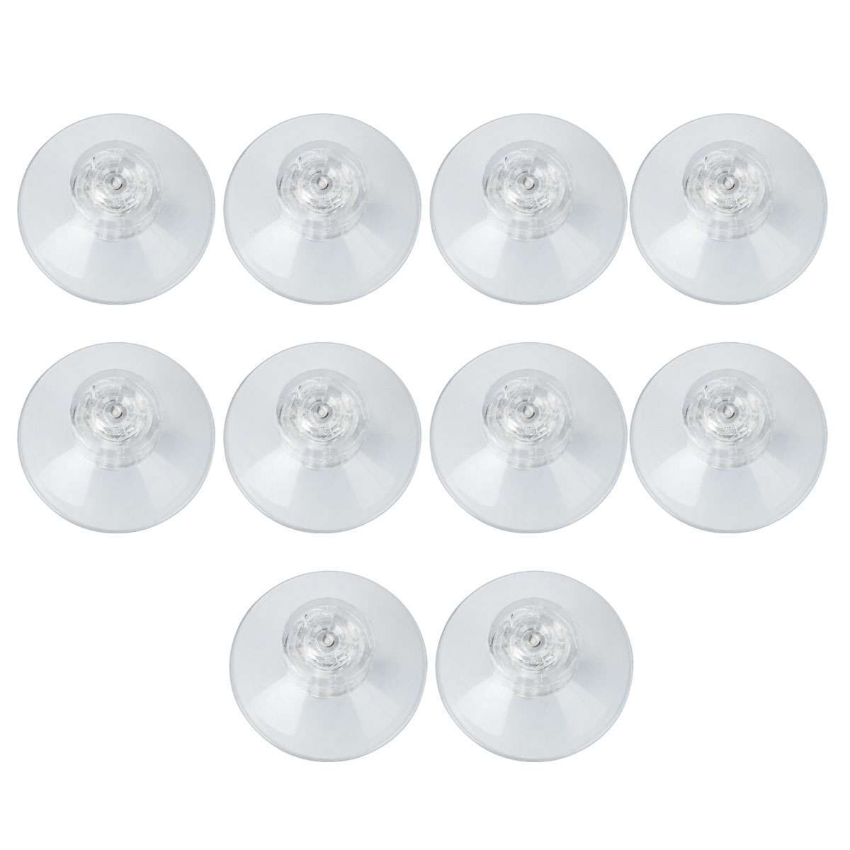 10PCS Strong Suction Cups with M4 Screw Rod Knurled Hook Clear Kitchen Glass USA