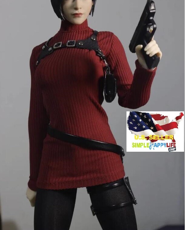 1/6 Red Top dress Ada Gun Holster for 12" figure worldbox Hot toys phicen ❶USA❶