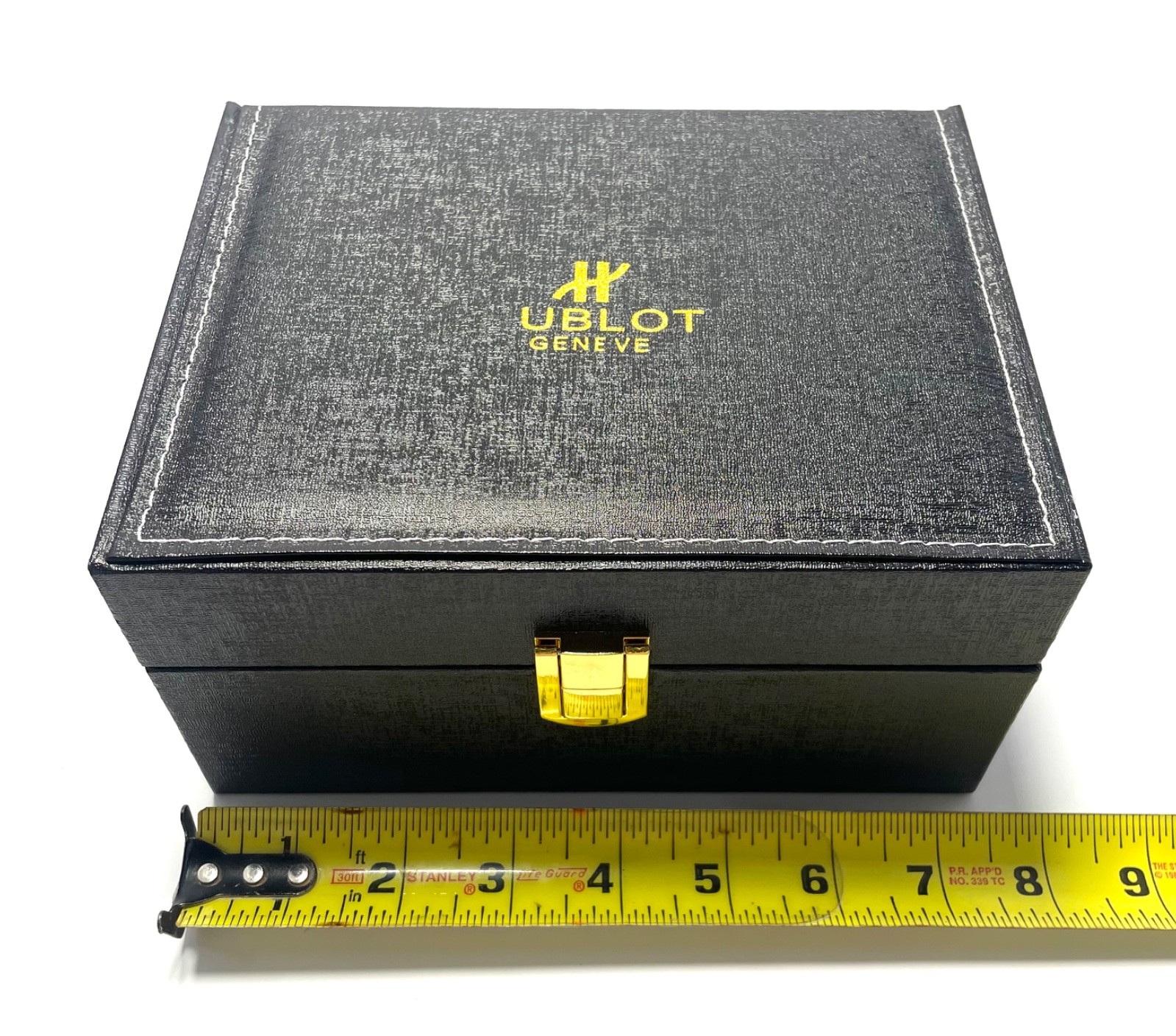 Hublot Geneve Watch Box Case Black w/ Outer Box Pillow Authentic