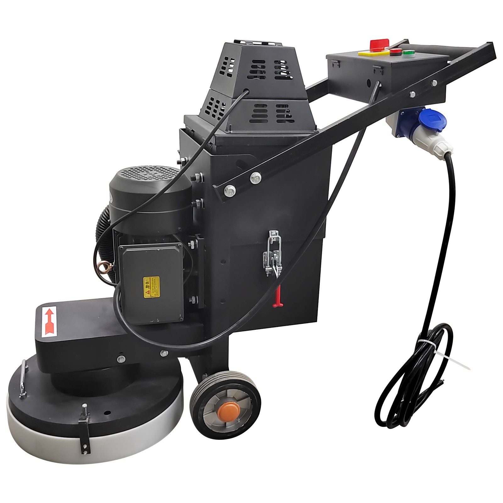 220V Concrete Floor Grinder Ground Polishing Machine w/5 Grinding Head Dust Free