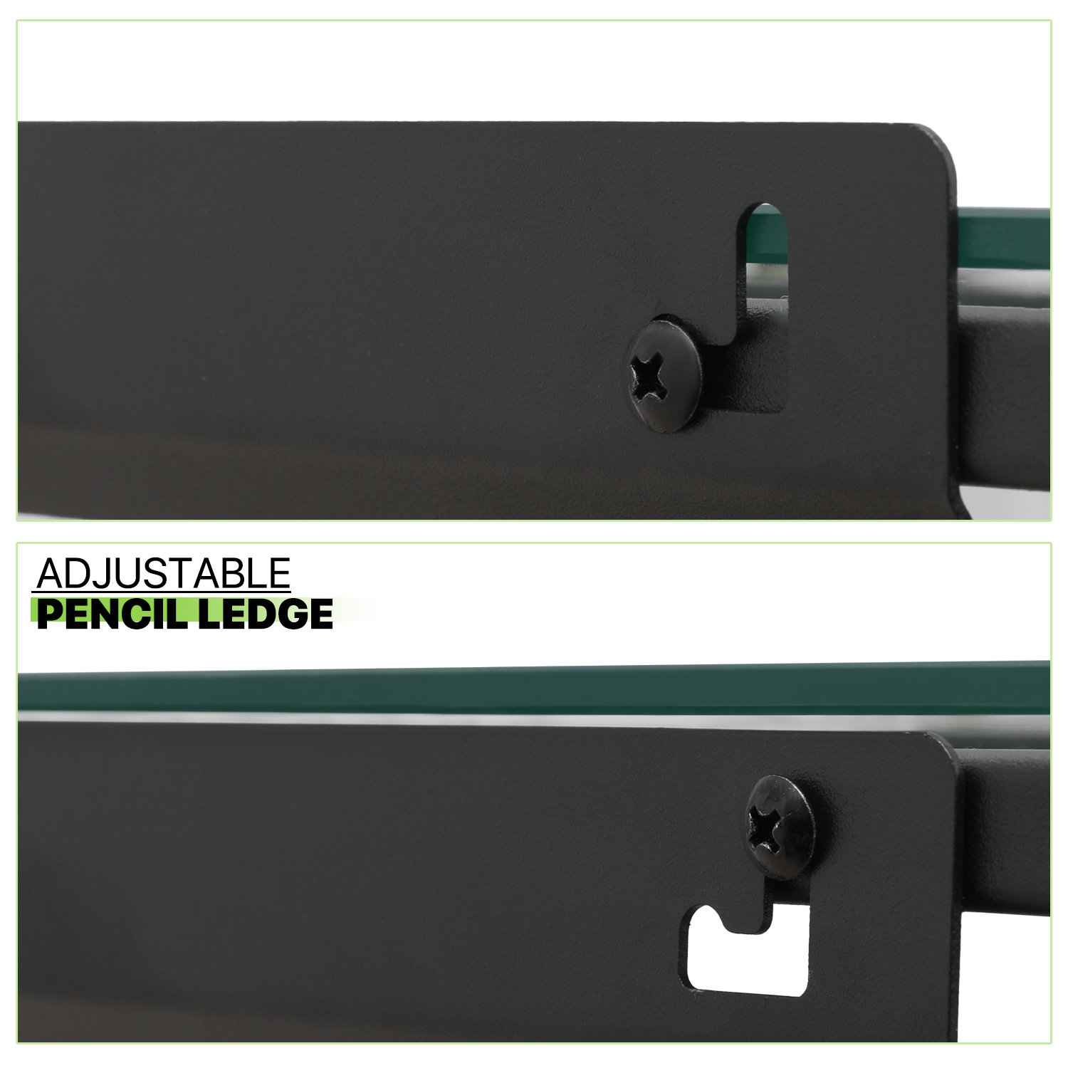 53" Drafting Table Adjustable Tempered Glass Craft Drawing Work Station w/Stool