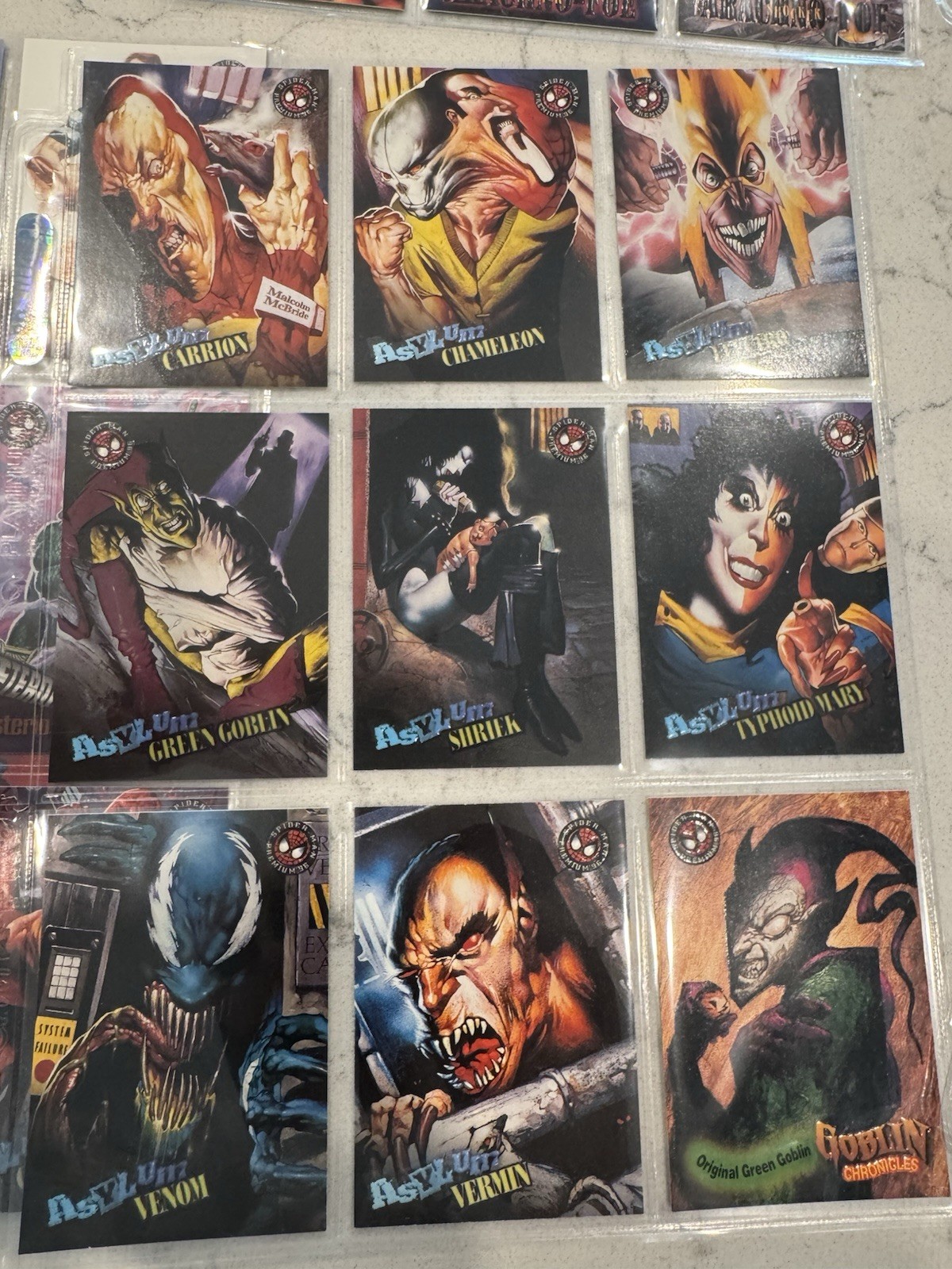 1996 Skybox Marvel Spider-Man Premium - Complete 100 Card Set
