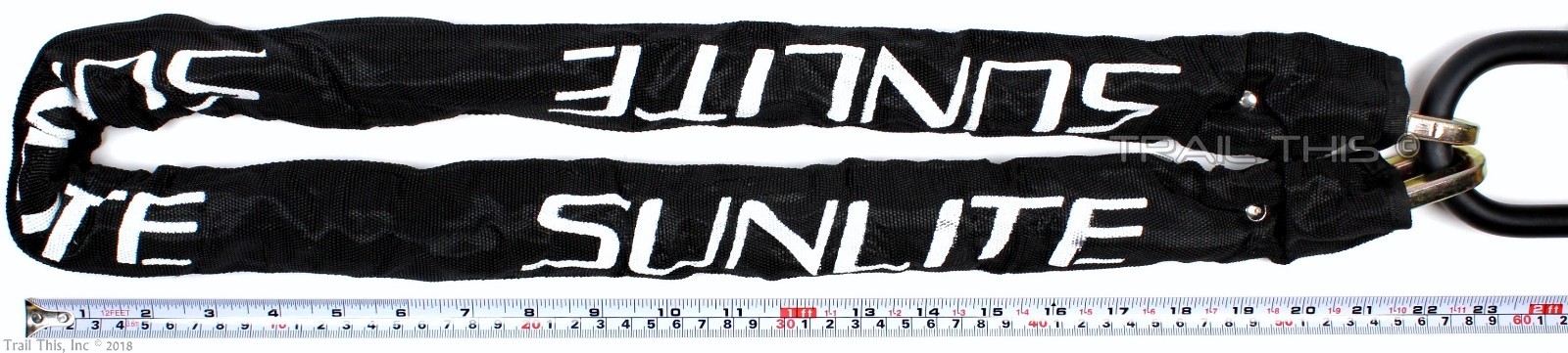 Three (3) Pack Defender 46" Heavy-Duty 10mm Chain Mini U-Lock Bike Scooter Lot