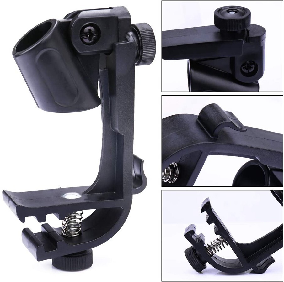 2pcs Adjustable Clip On Drum Snare Mount Microphone Mic Clamps Holder Clip N266
