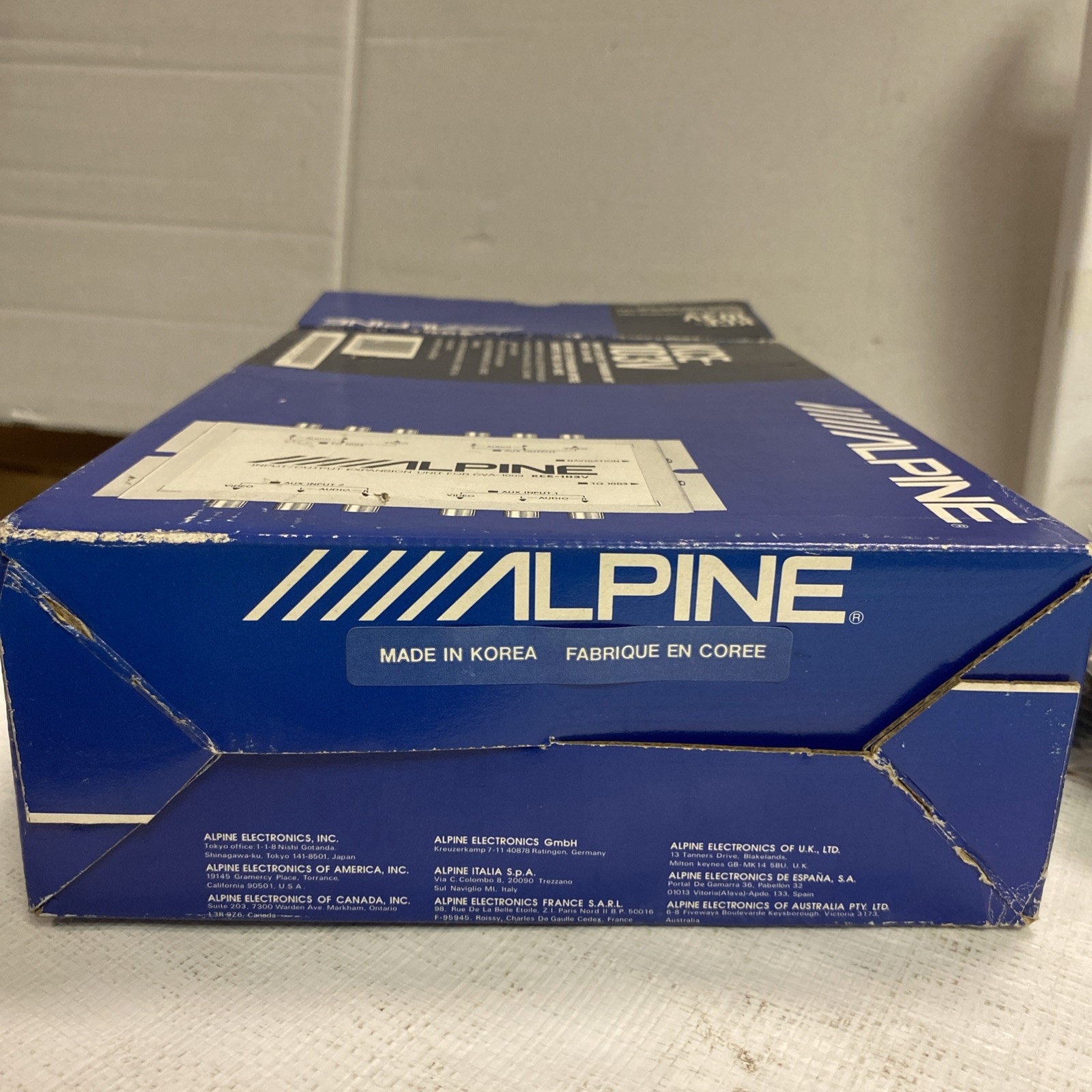 ALPINE KCE-103V car audio, video input/output expansion unit for the CVA-1003