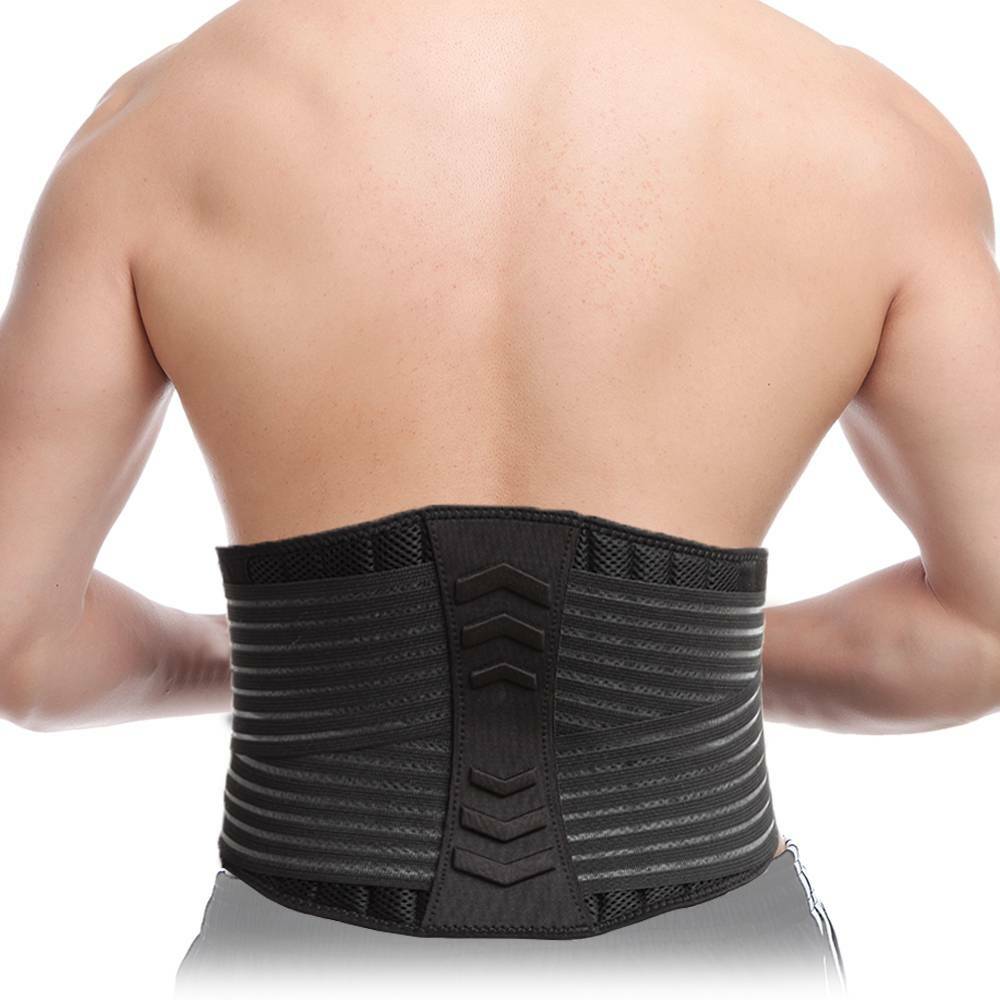 Lumbar Support Lower Waist Back Belt Brace Pain Relief Sciatica Herniated Disc