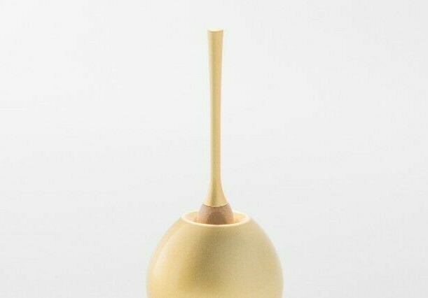 SGI Soka Gakkai Buddhism compact bell & bell stick set Gold Color Made in Japan