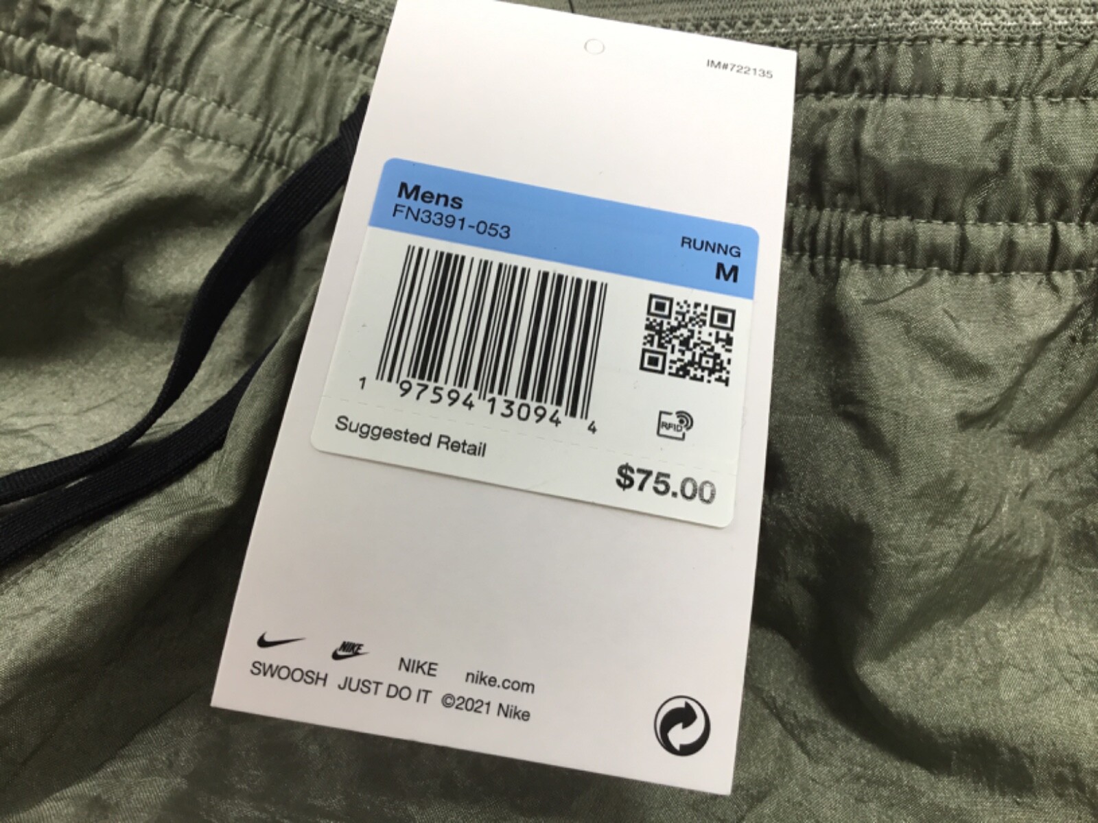 NEW MENS SIZE M NIKE STRIDE RUNNING DIVISION 5" Dri-FIT SHORTS FN3391-053