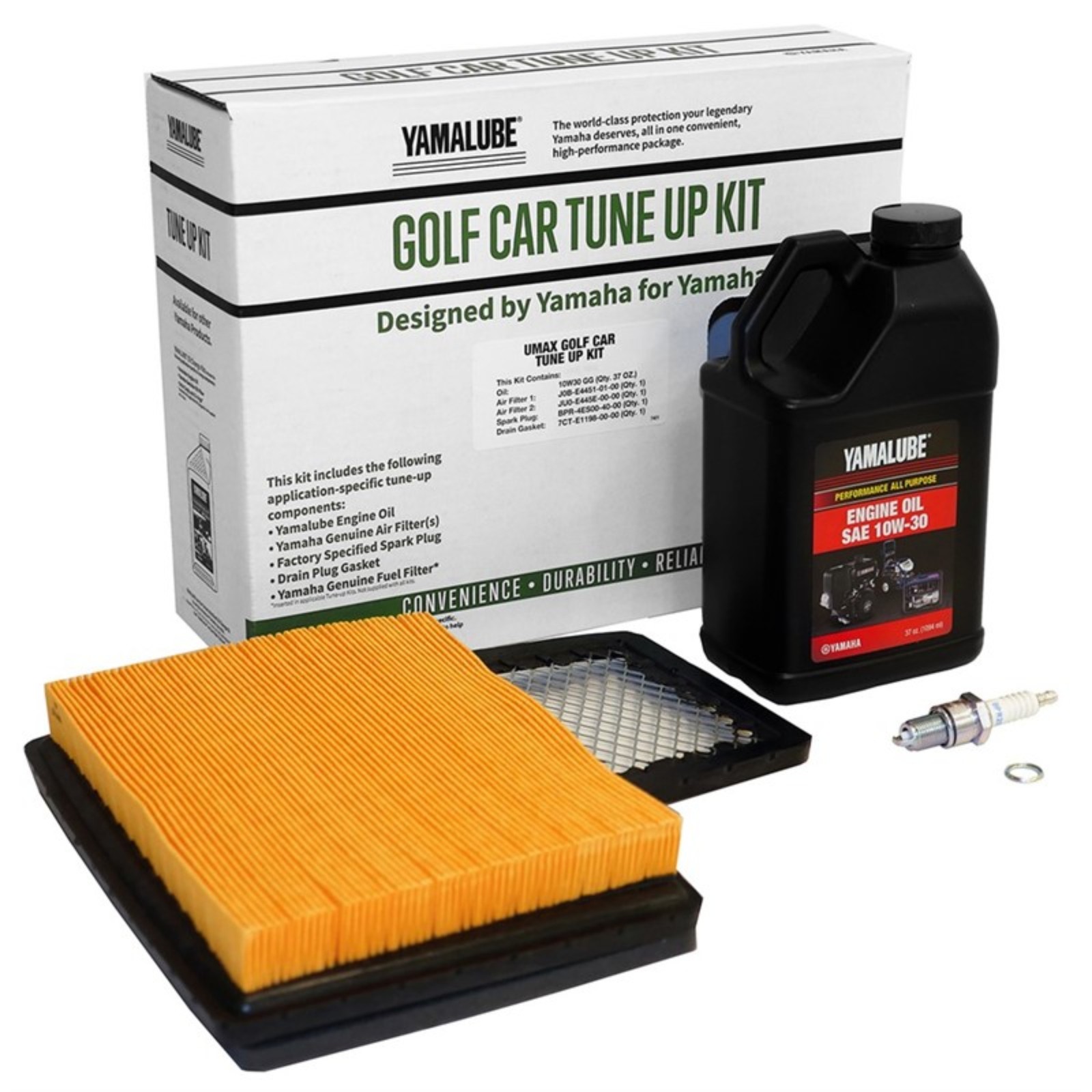 Yamaha New OEM Yamalube 10W30 Golf Car Tune Up Kit, LUB-GCUMX-MT-KT