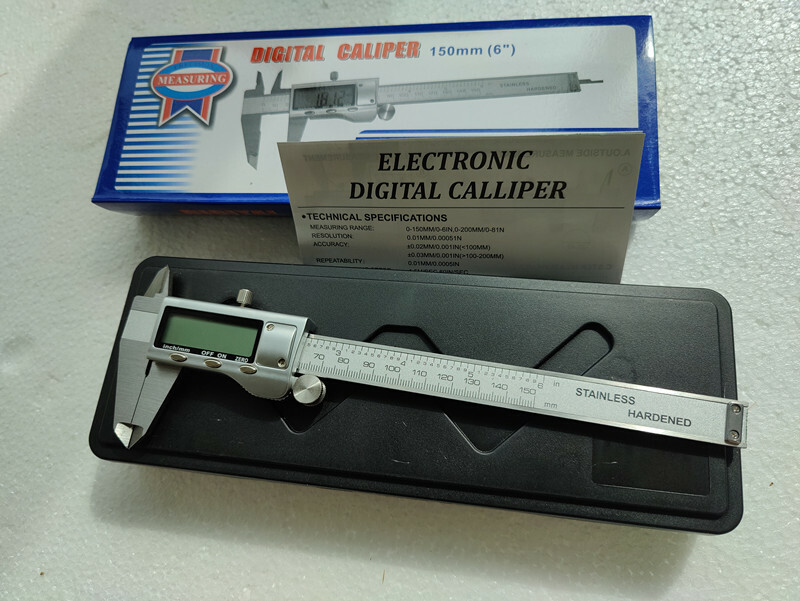 LED Digital Caliper Vernier 6" 150mm Electronic Ruler Gauge Stainless Steel