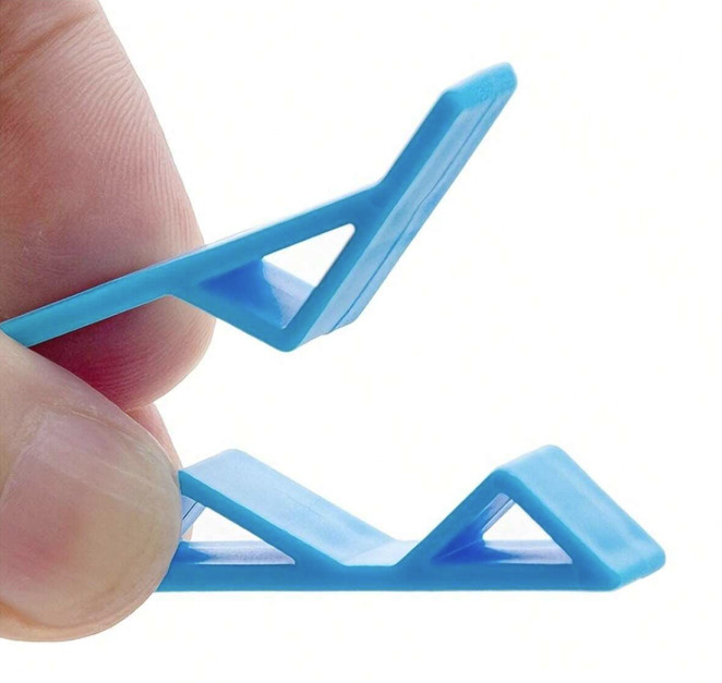 10PCS Trash Bag Clips Anti-Slip Garbage Bin Clamp for Home Use - NEW