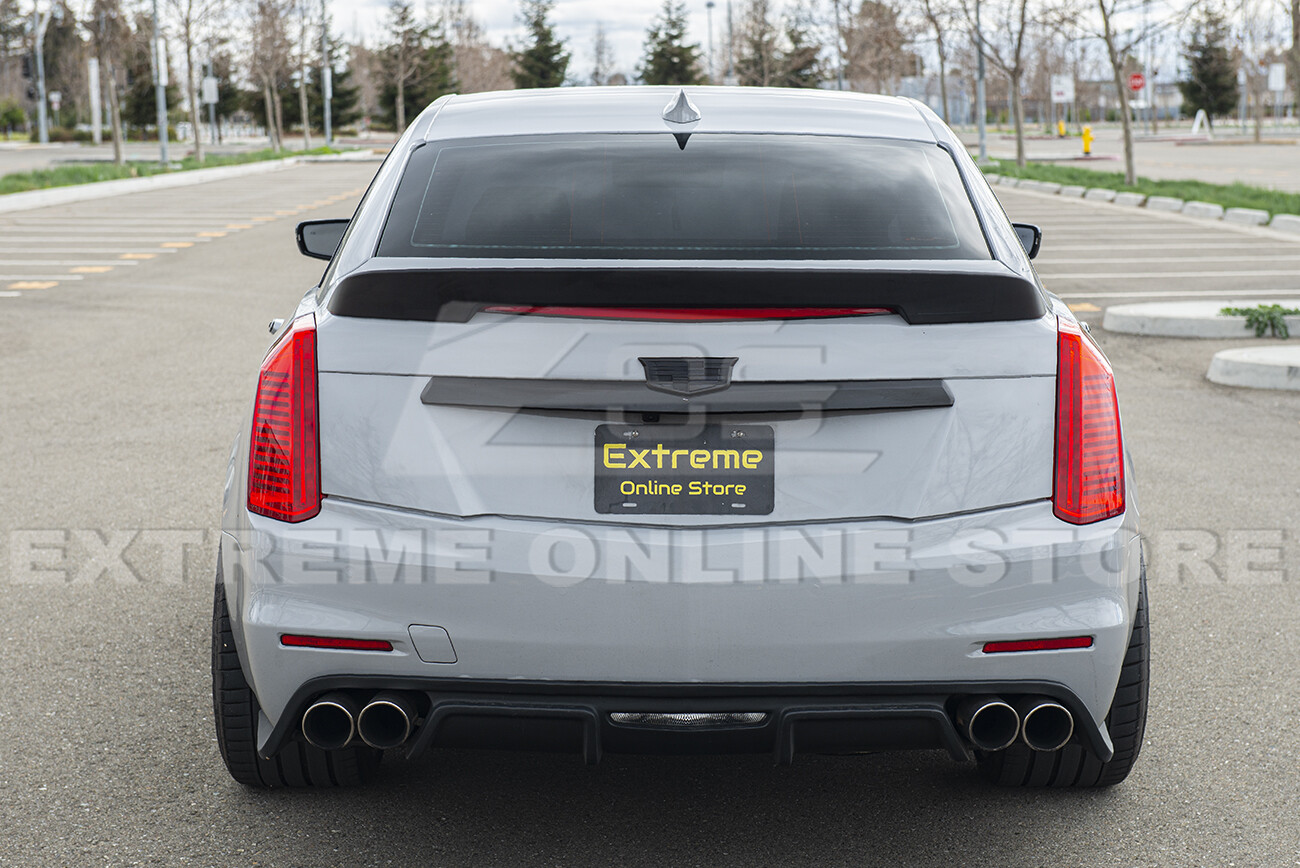 For 14-19 Cadillac CTS | Carbon Package ABS Plastic Rear Trunk Wing Spoiler