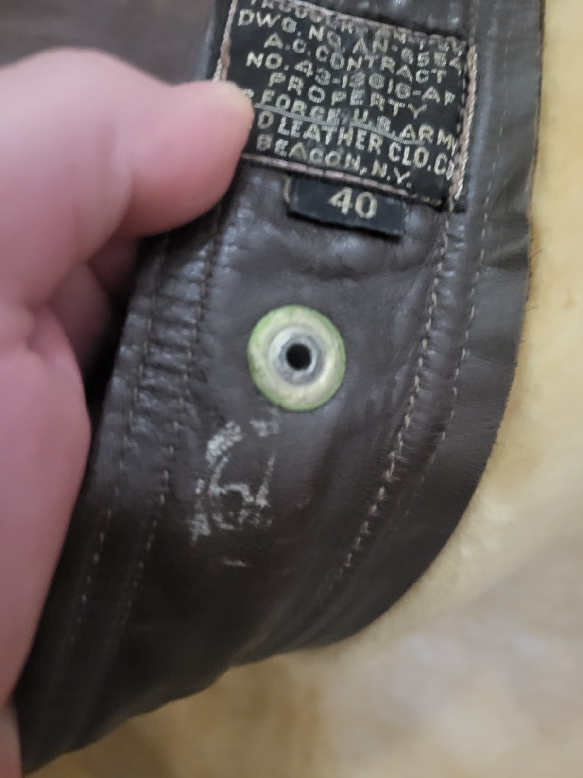 WWII WW2 Sheepskin Leather US AF Army Air Force AN-T-35 Pants & A6 Flight Boots