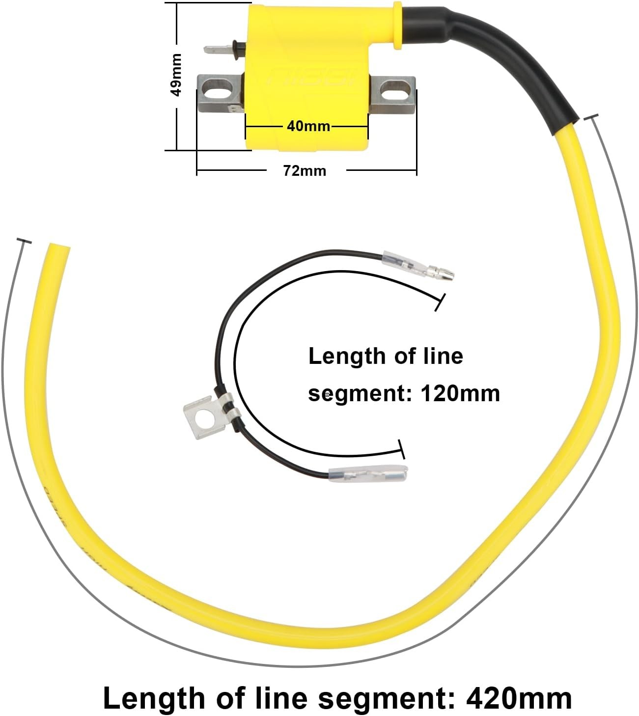 NIBBI 56.8KV Racing Ignition Coil 50cc–450cc Dirt Bike ATV Pit Bike CDI 2T 4T