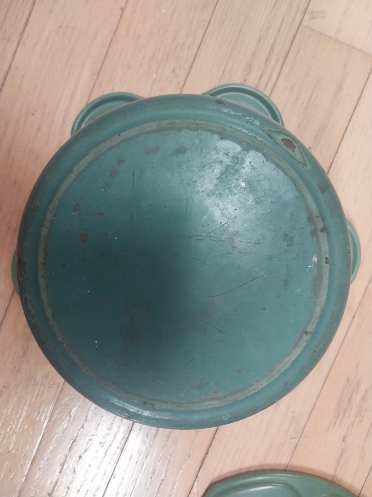 Le Creuset Green Shamrock Pot Vintage Rare
