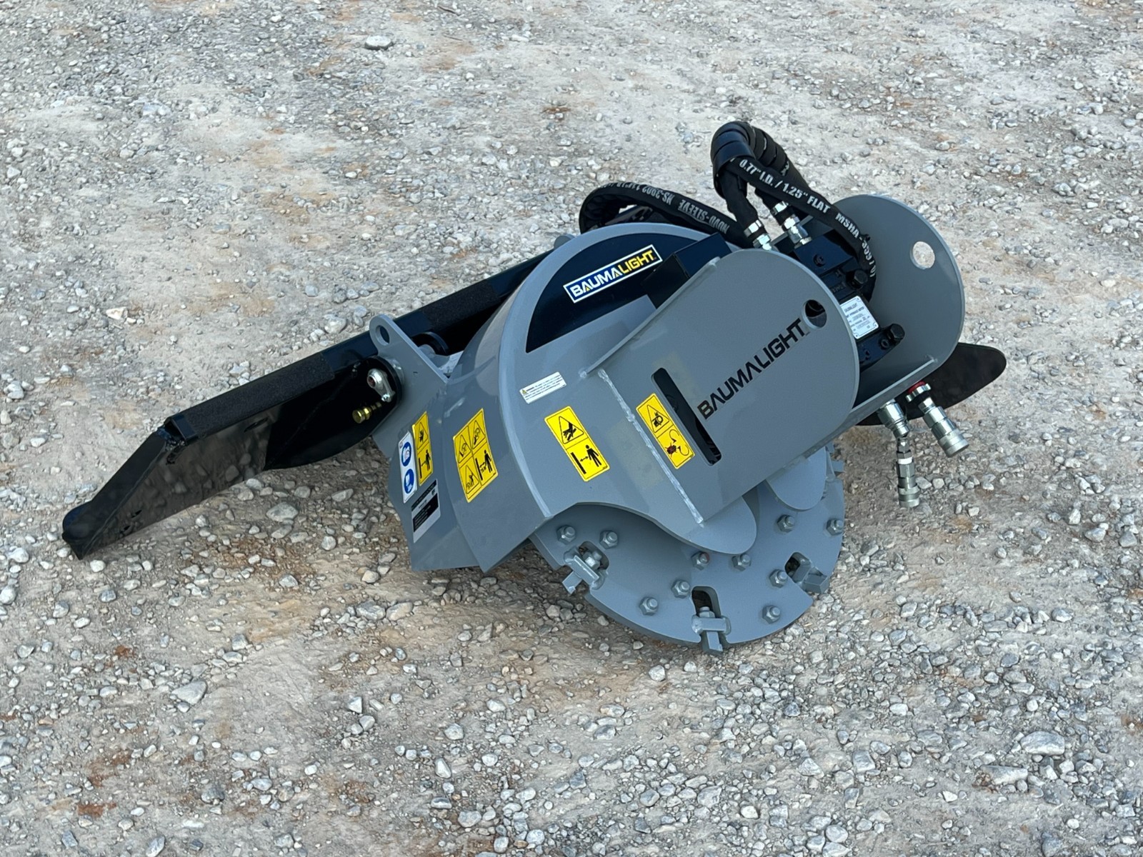 Baumalight S18 Stump Grinder Attachment Fits Low Flow Skid Steer Quick Attach