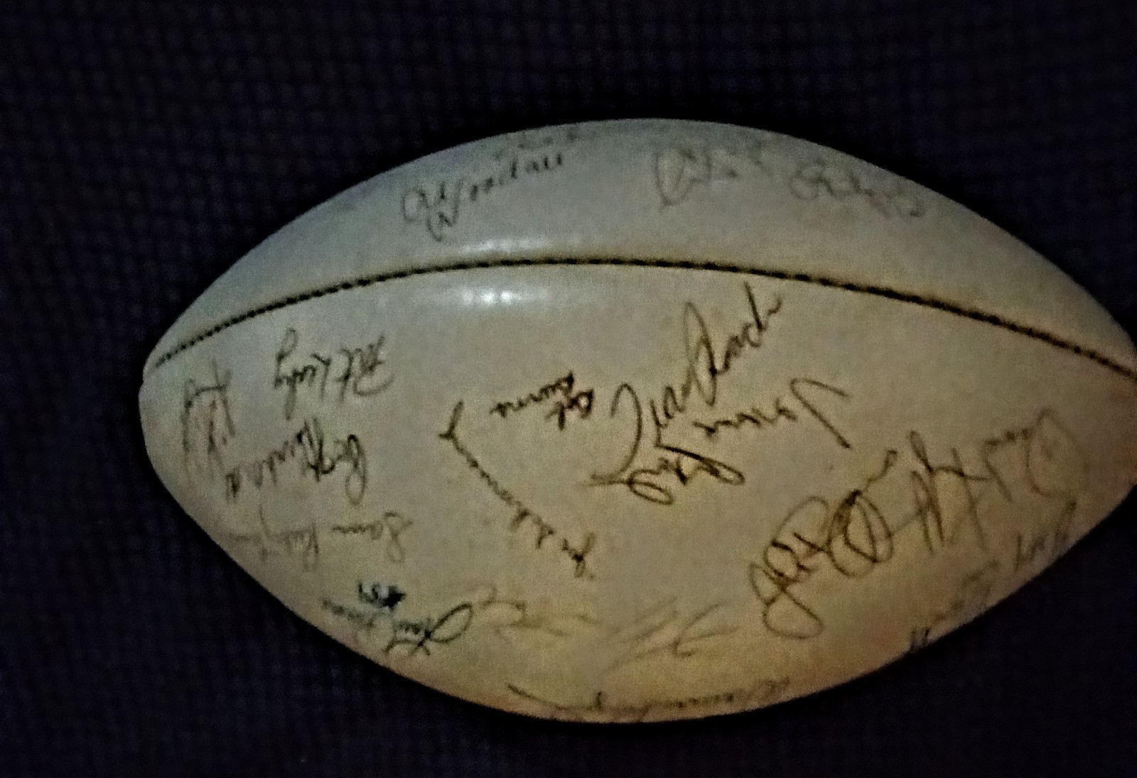 New York Jets 1974 Team Signed Football 1 JSA COA 36 Signatures W Display Case