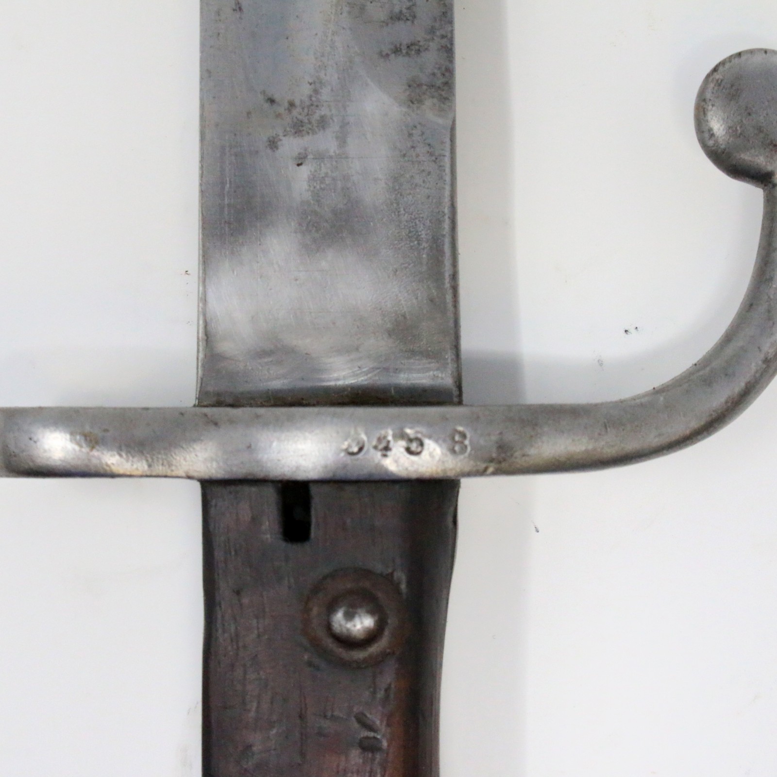 Argentine M1909 Mauser Bayonet Hooked WKC Solingen Leather Scabbard w/Fittings D