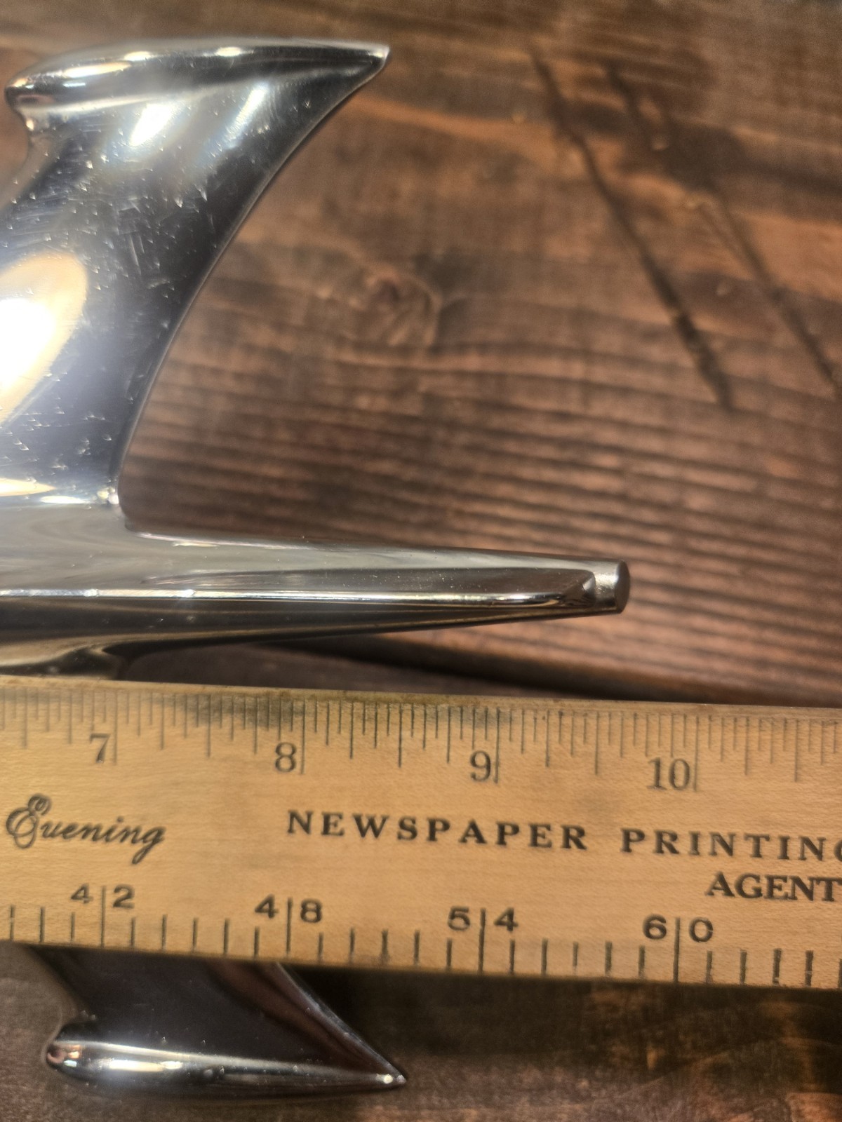 Used 1953 Ford Hood Ornament Rocket Plane Style Emblem