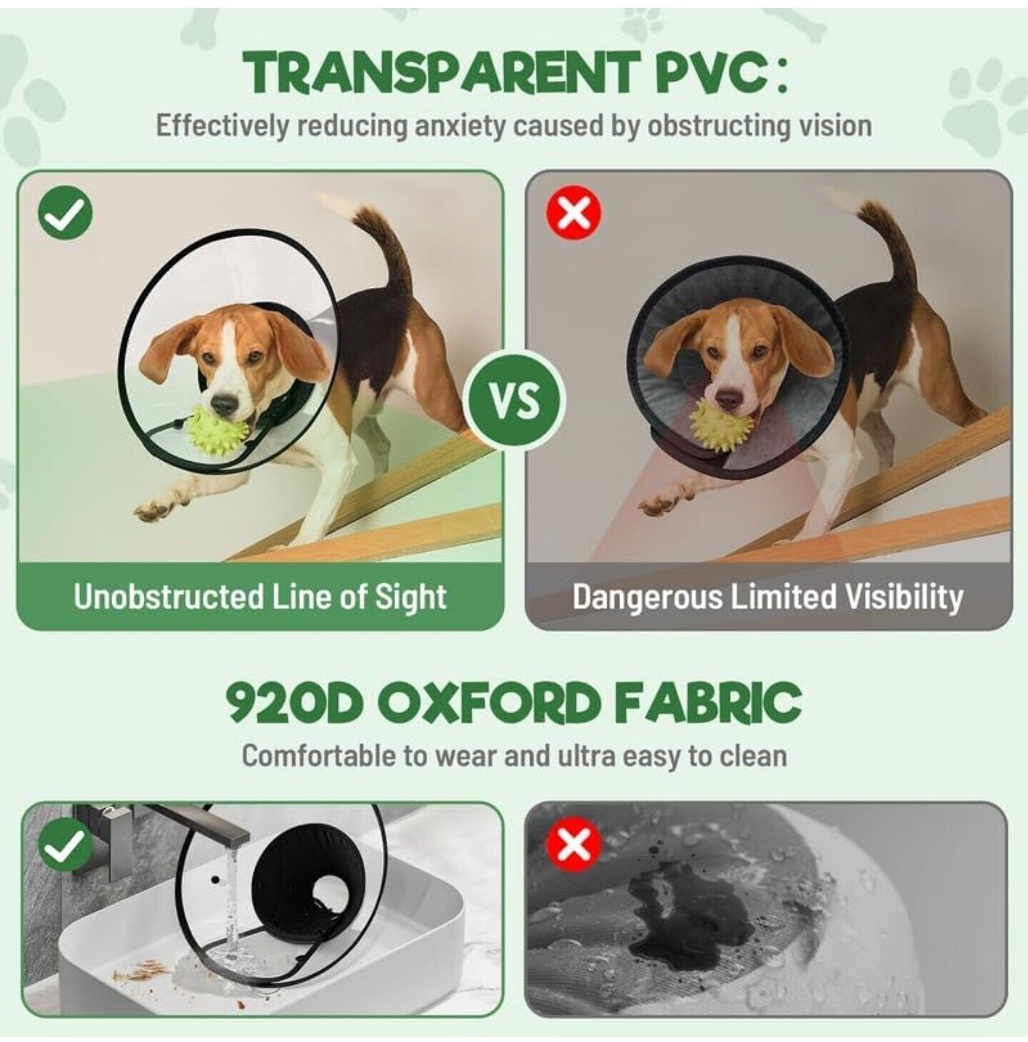 Dog Cone 3 Levels Size Adjustable Pet Recovery Lightweight Cone Collar Anti Lick