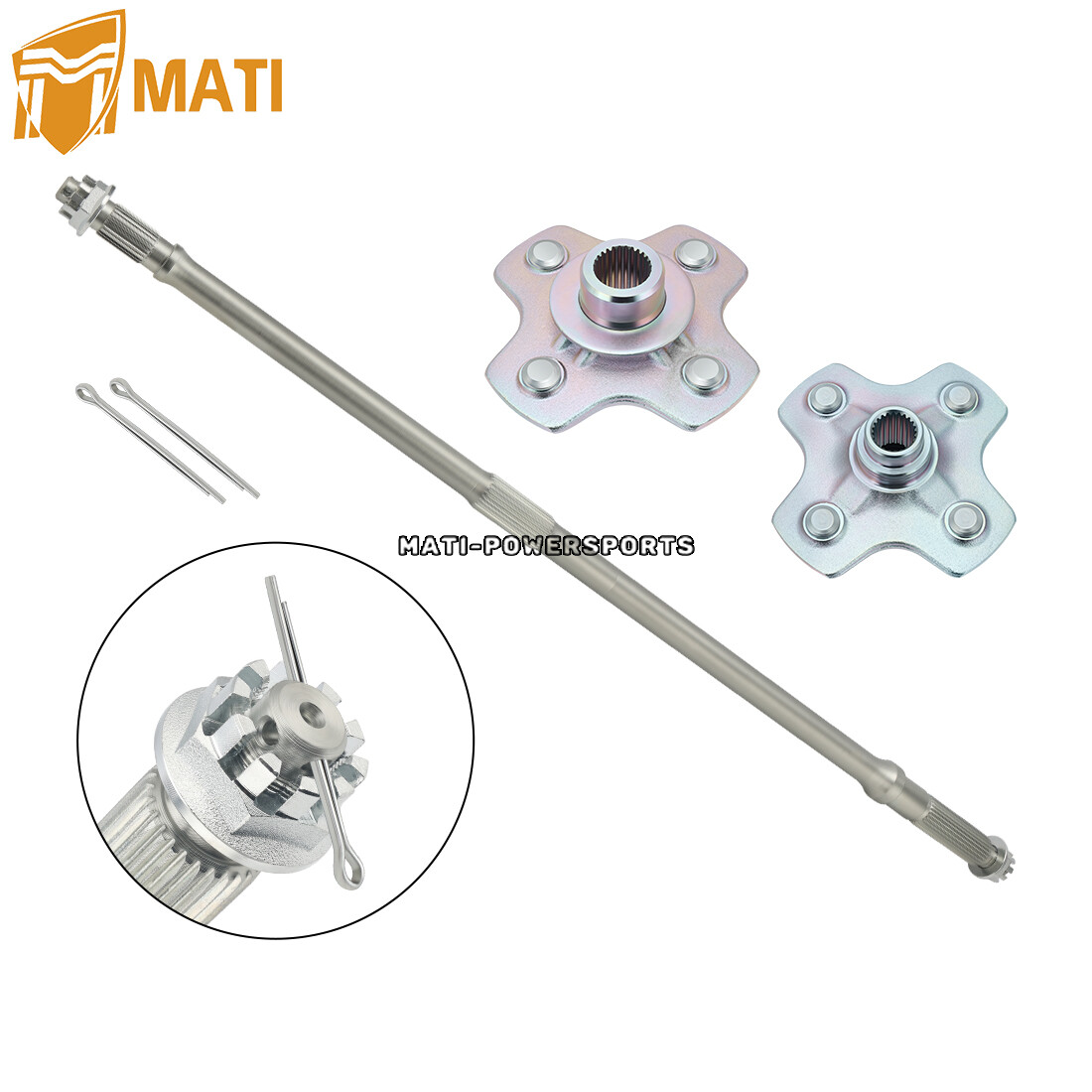 Rear Axle Shaft Wheel Hub for Honda TRX450ES TRX450S Foreman 450 4X4 1998 - 2004