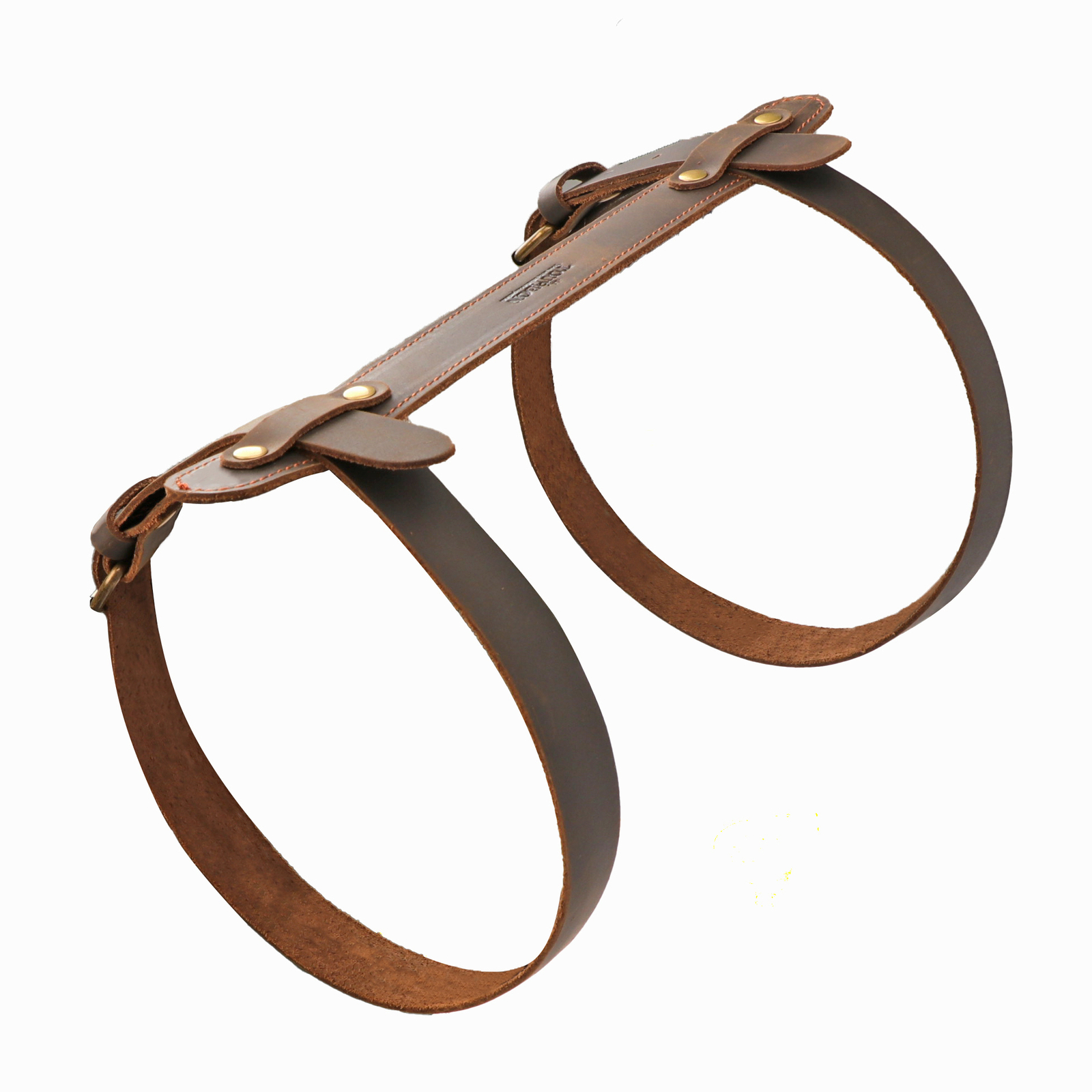 Leather Picnic Motorcycle Blanket Carry Handle Belt Bedroll Strap-Xmas Gift