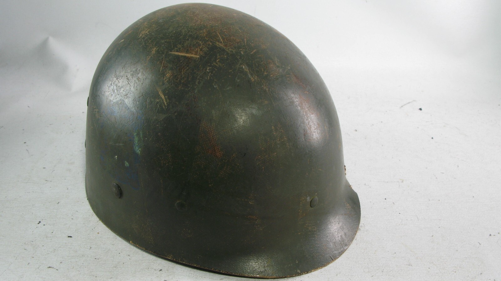 WWII Battle of Alaska Alueteutiah Islands Officer Helmet Combat Stripe Aleutian