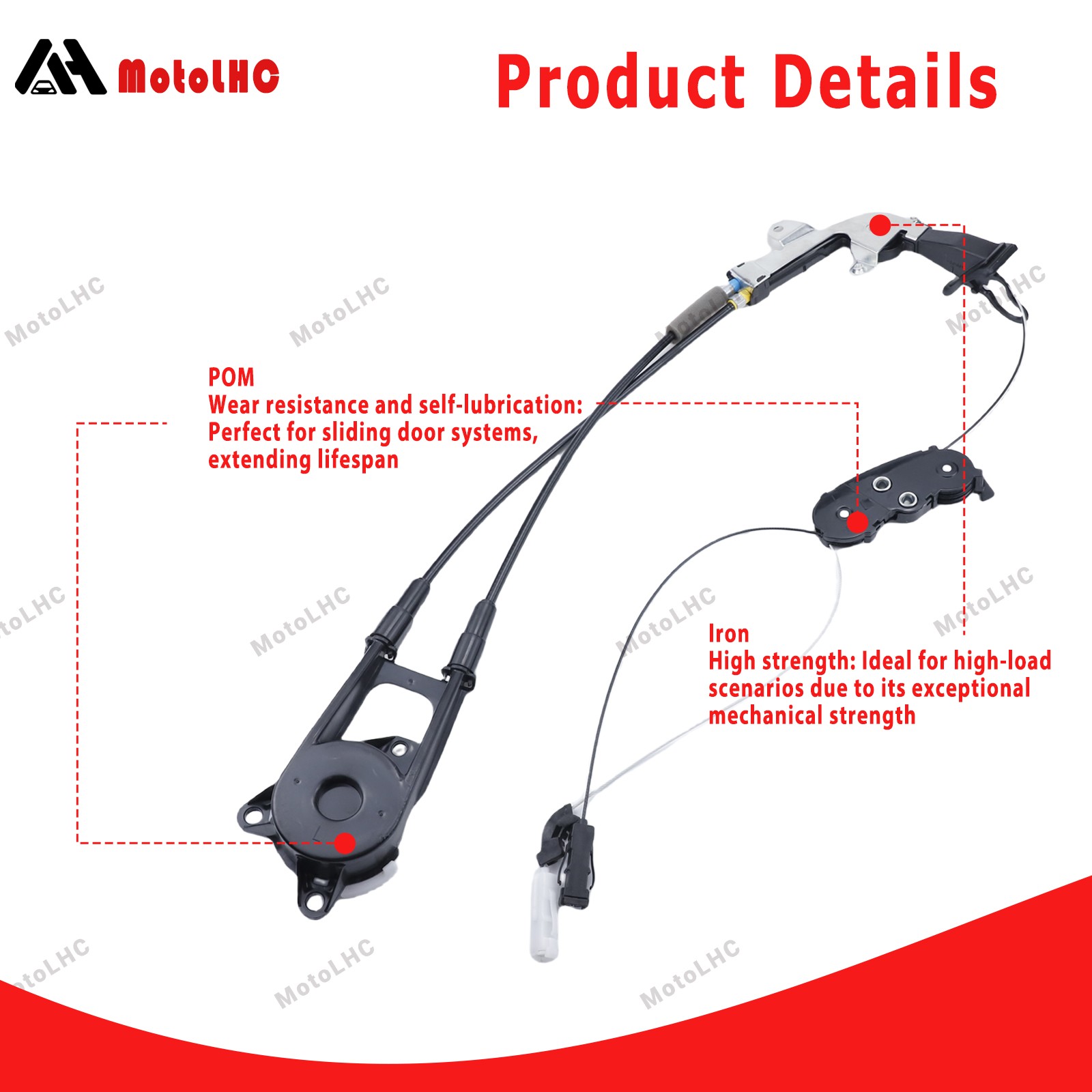FOR TOYOTA SIENNA 2011-2020 DRIVER &PASSENGER SLIDING DOOR CABLE 85016/85015
