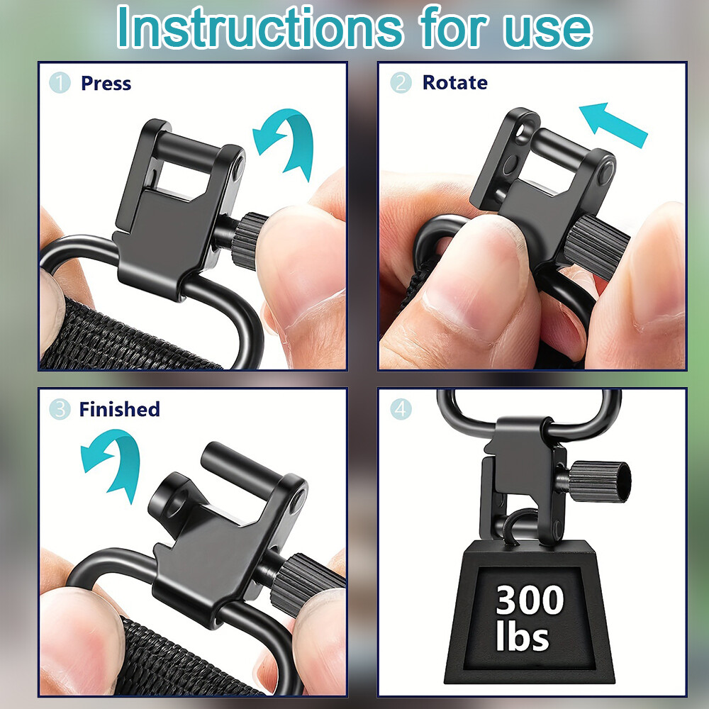 Two Point Rifle Gun Sling with Swivels Neoprene Padded Adjustable Shoulder Strap