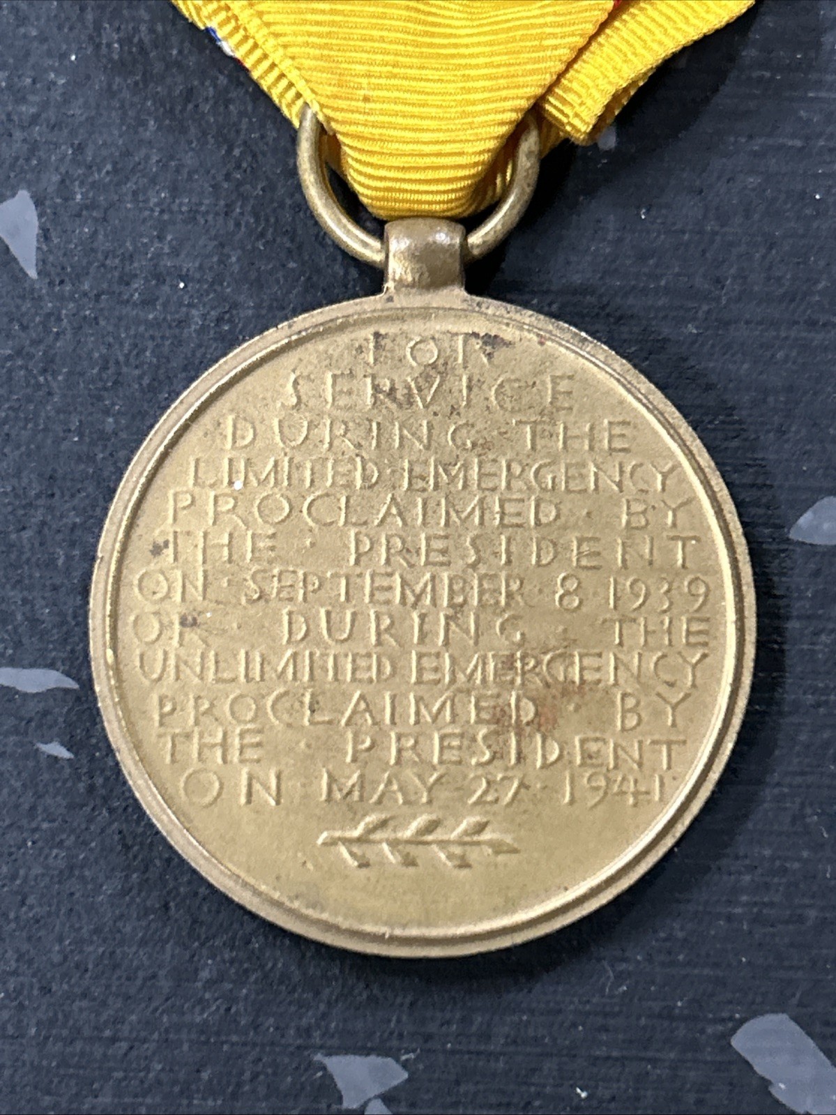 VTG U.S. Military WWII Medals & Pin Bars American Campaign Defense Good Conduct