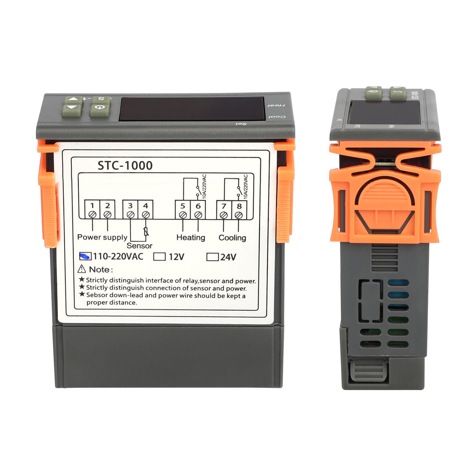 STC-1000 Digital Thermostat for Incubator Temperature Control Thermoregulator