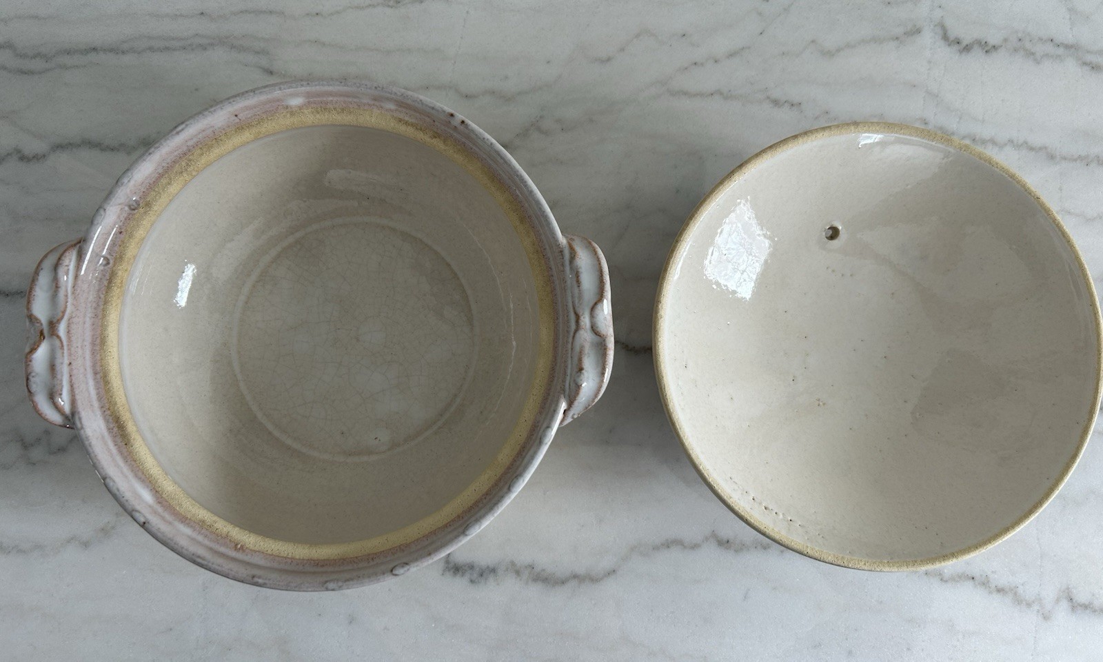 Large Vintage Japanese Banko Shino Ware Donabe Clay Earthenware Pot