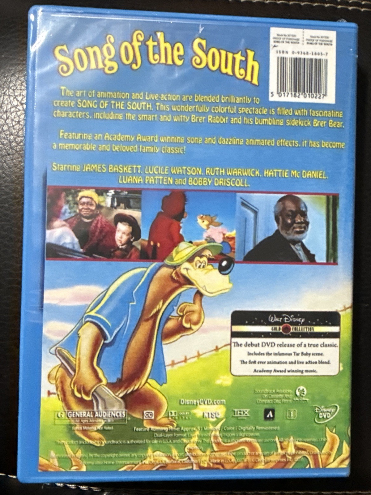 RARE Sealed Walt Disney Classics Song Of The South DVD Gold Collection Region 1