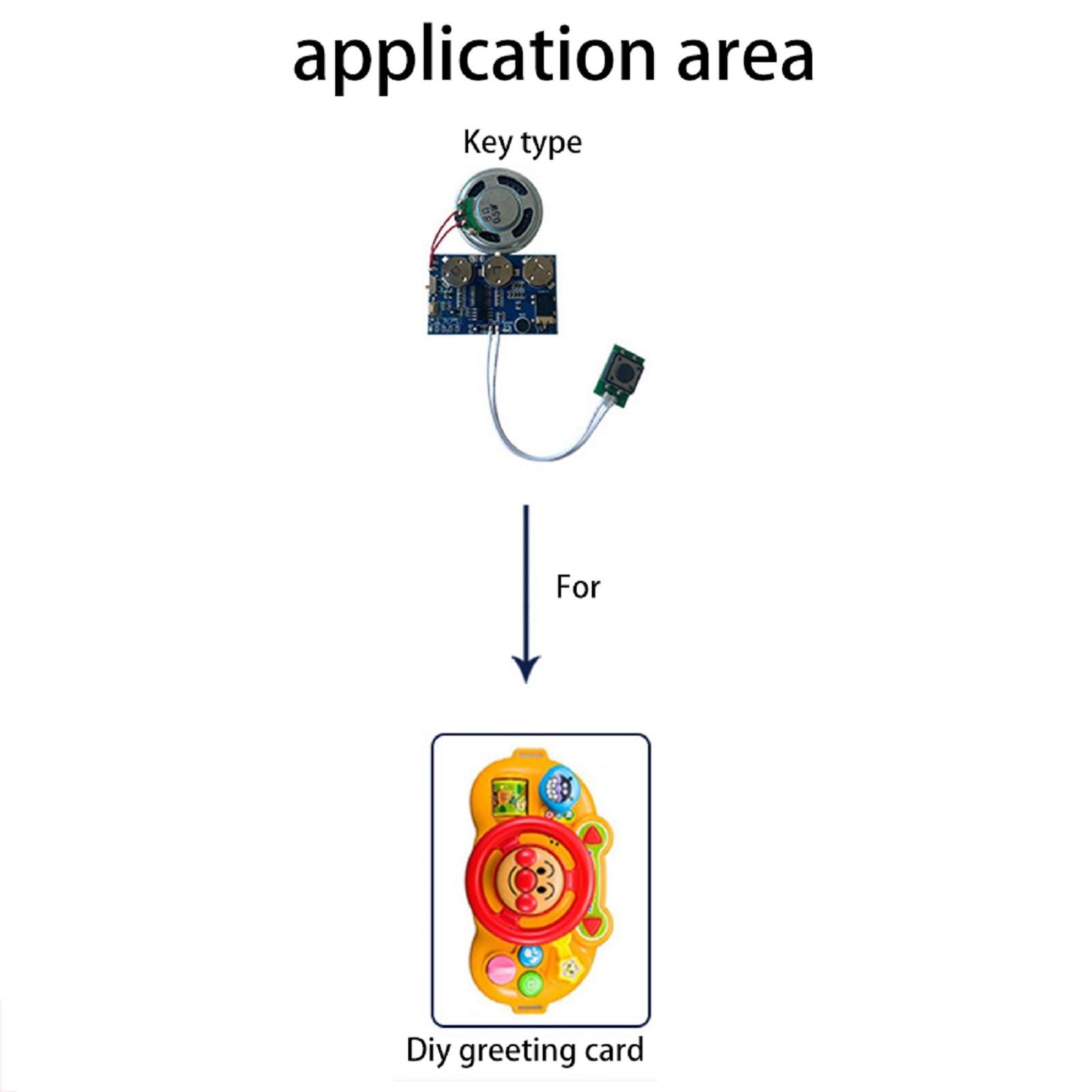 17 Min Greeting Card Recordable Voice Chip Music Sound Module Musical Board