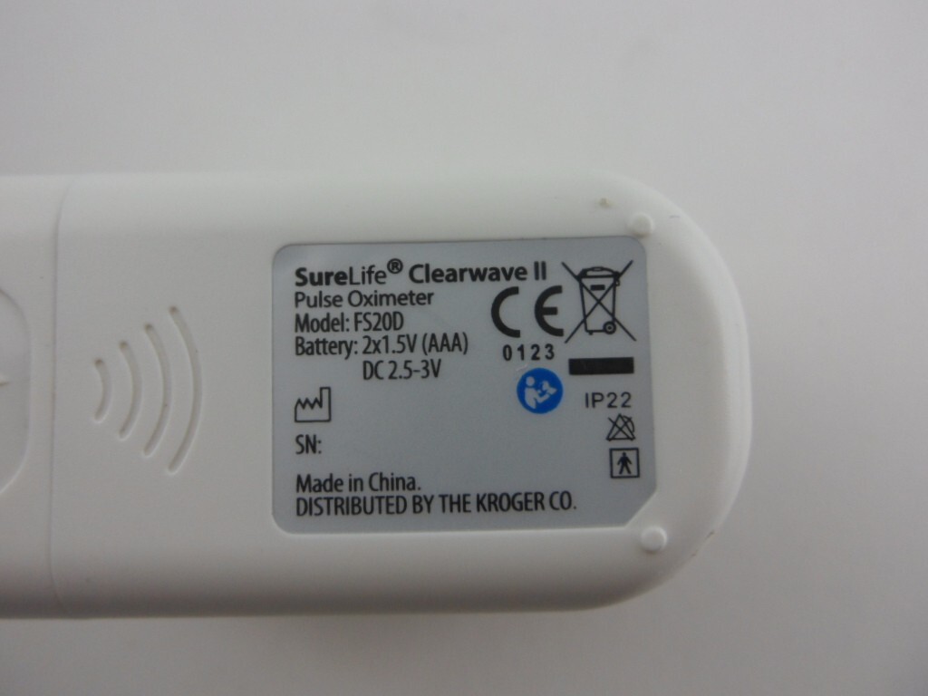 SureLife Clearwave II Pulse Oximeter FS200 Fast Efficient Tested