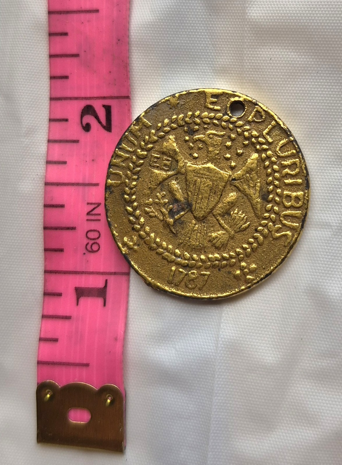 Unique possible 19th Century Commemorative or Promotional Brass Bank Token