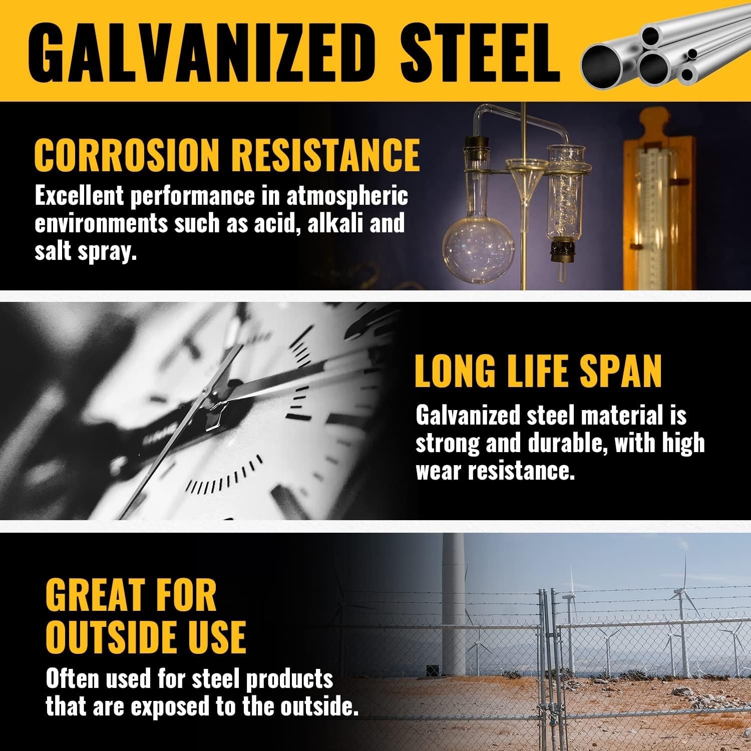 Corrosion Resistant 1-3/8 Inch End Rail T Clamps - 4 Pack for Easy Installation